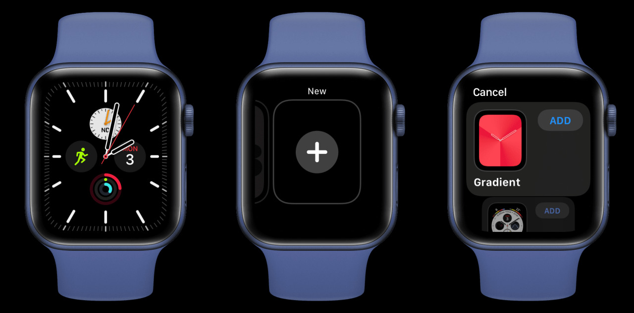 Agregar una nueva esfera de reloj en Apple Watch