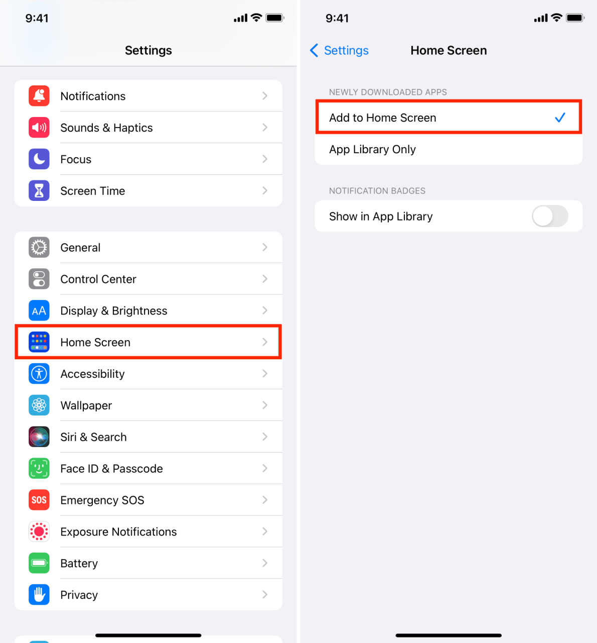Agregue aplicaciones a la pantalla de inicio y no solo a la biblioteca de aplicaciones en iPhone