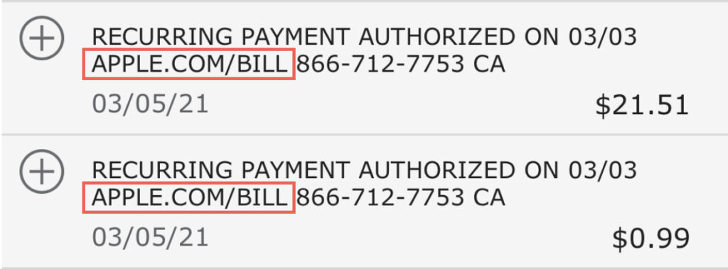 ¿Que es Apple.com/bill en tu extracto bancario? | Apple