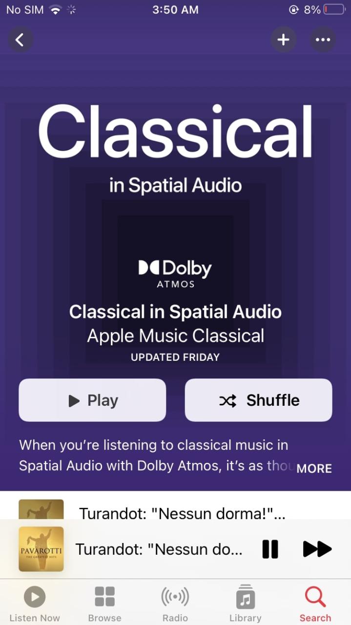 Dolby Atmos de música de Apple
