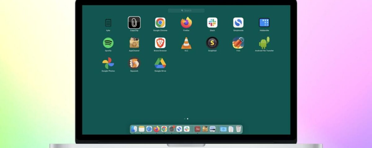 Launchpad de Mac que muestra la aplicación Chrome o Progressive Web Apps