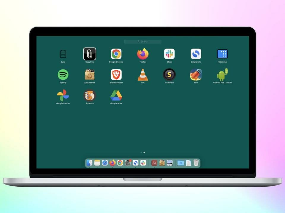 Launchpad de Mac que muestra la aplicación Chrome o Progressive Web Apps