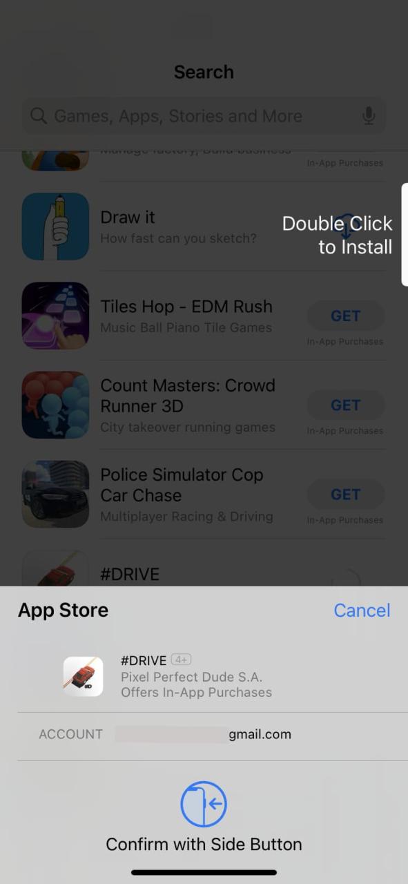 Autenticarse a través de Face ID para descargar la aplicación para iPhone desde App Store