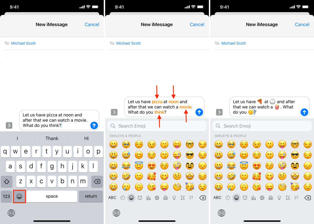 Convierte texto de iMessage en emoji