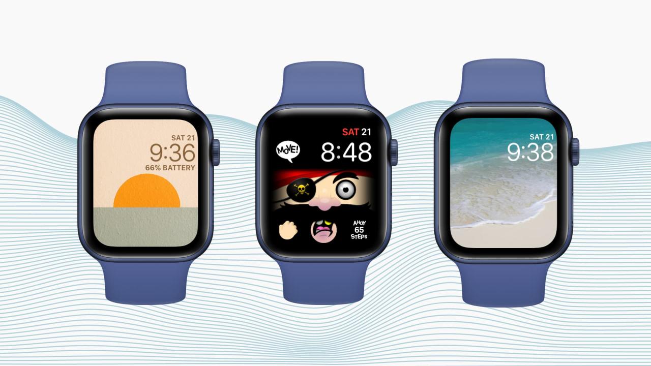 Esferas de reloj personalizadas en Apple Watch
