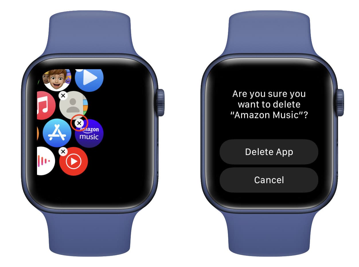 Eliminar aplicación en Apple Watch