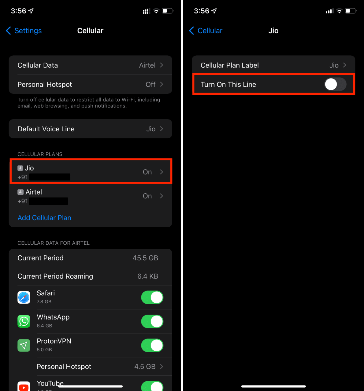 Deshabilite la doble SIM en el iPhone para aumentar la duración de la batería