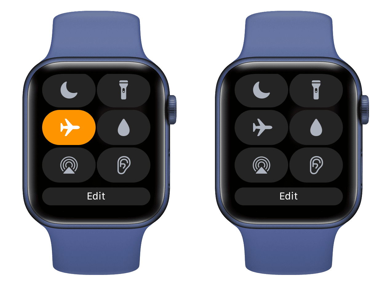 Habilitar deshabilitar el modo avión en Apple Watch