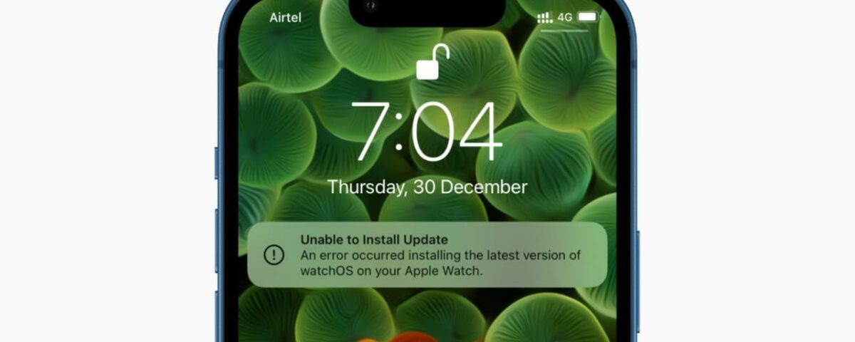 Arreglar "No se puede instalar la actualización" en Apple Watch