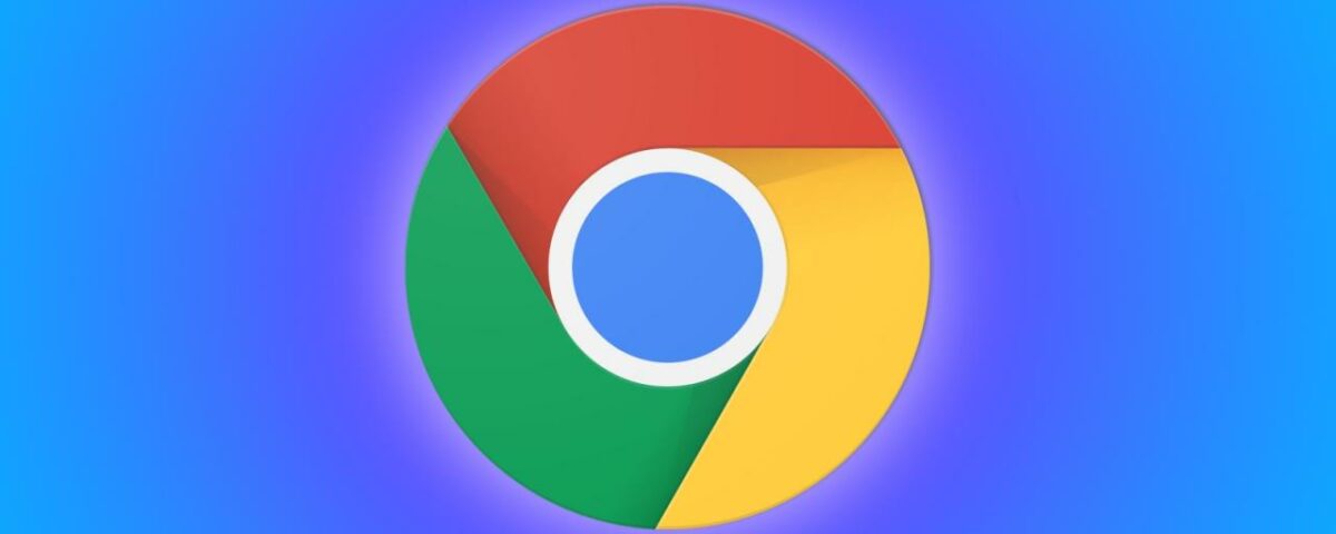 Una ilustración que muestra el logotipo del navegador Google Chrome sobre un fondo colorido