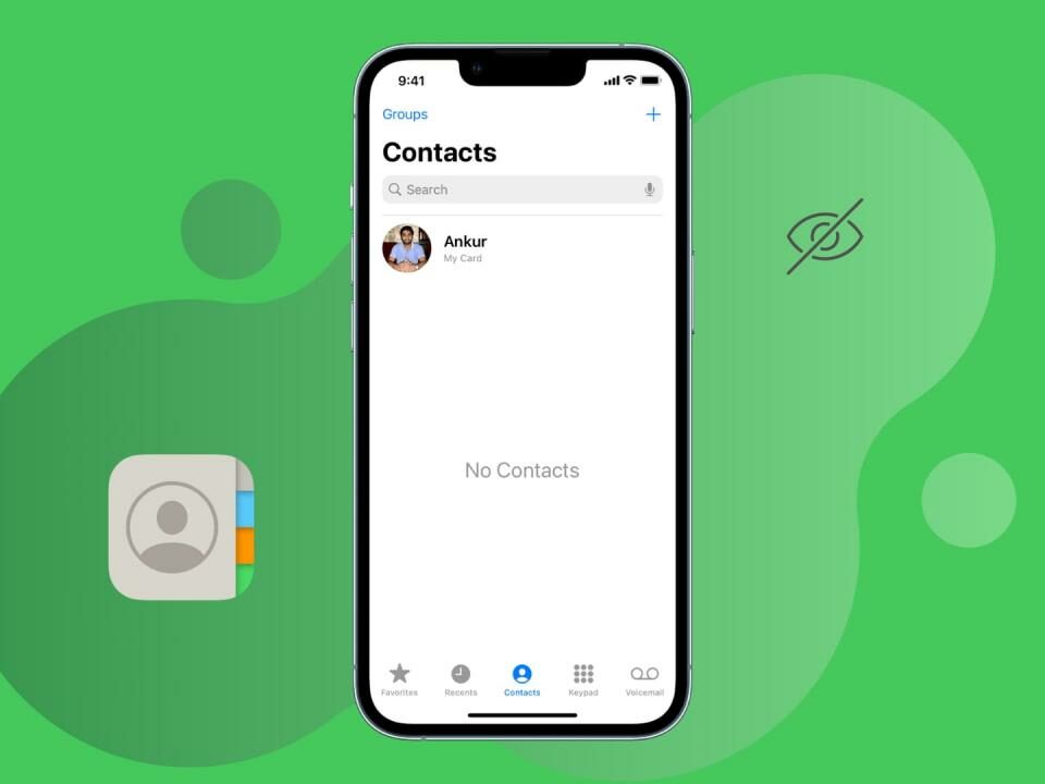Ocultar contactos en iPhone