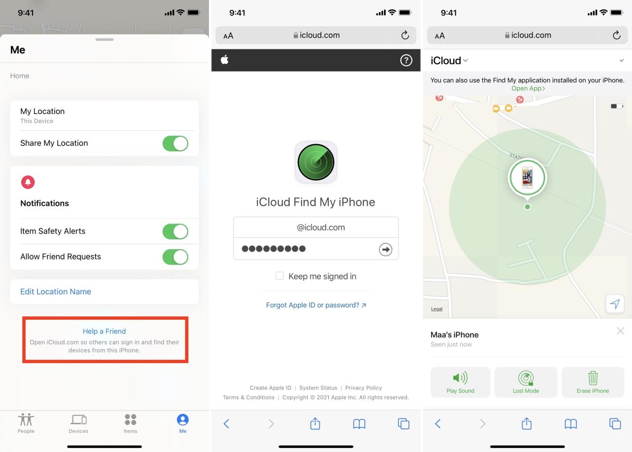 Cómo usar la aplicación Find My en el iPhone o iPad de tu amigo para localizar tu dispositivo Apple perdido