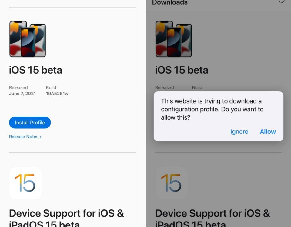 Instalar el perfil beta de iOS 17