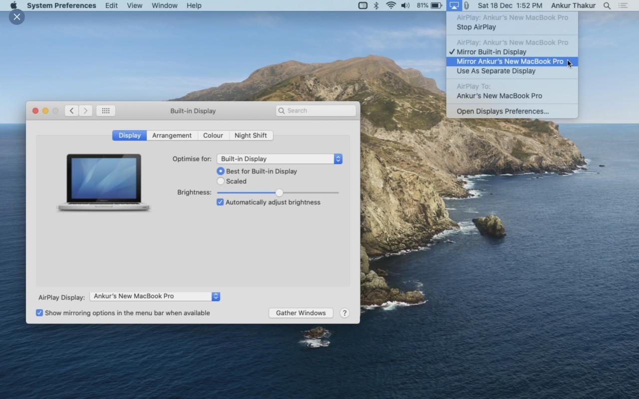 AirPlay de Mac a Mac en acción