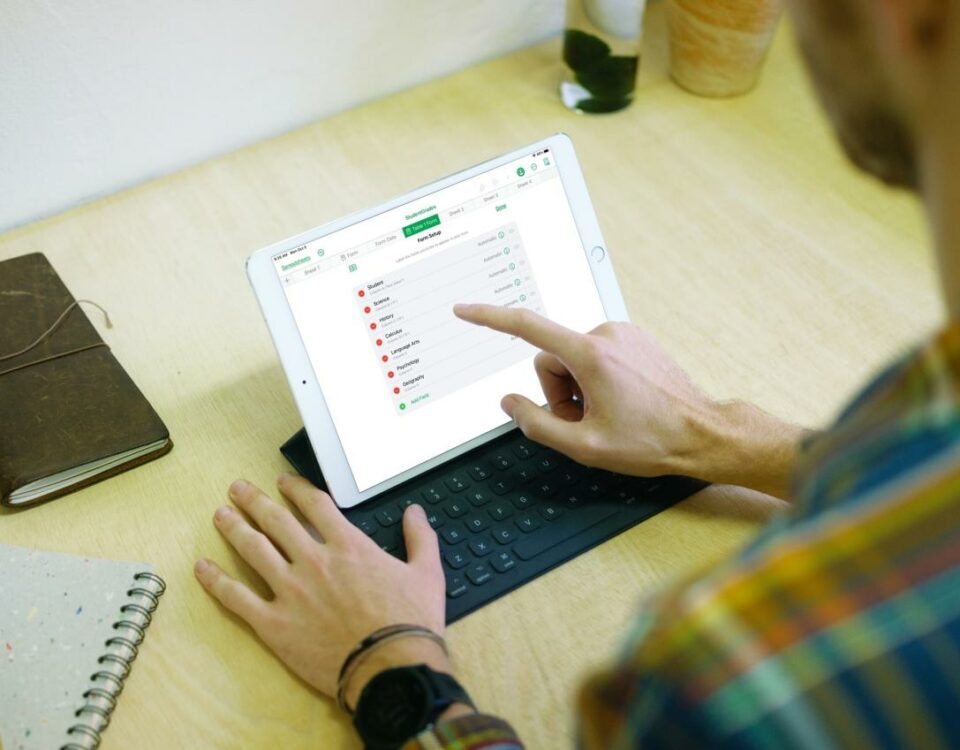 Crear un nuevo formulario en Numbers en iPad