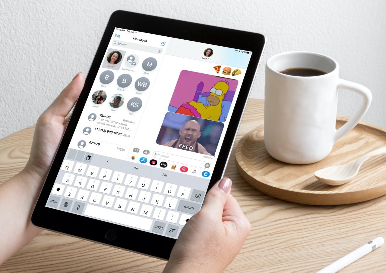 Mensajes de iOS 17: conversaciones ancladas en iPad