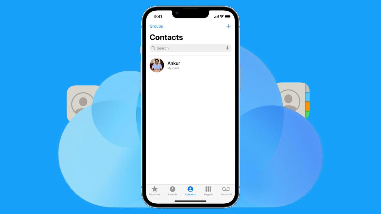 Restaurar contactos perdidos de iCloud en iPhone