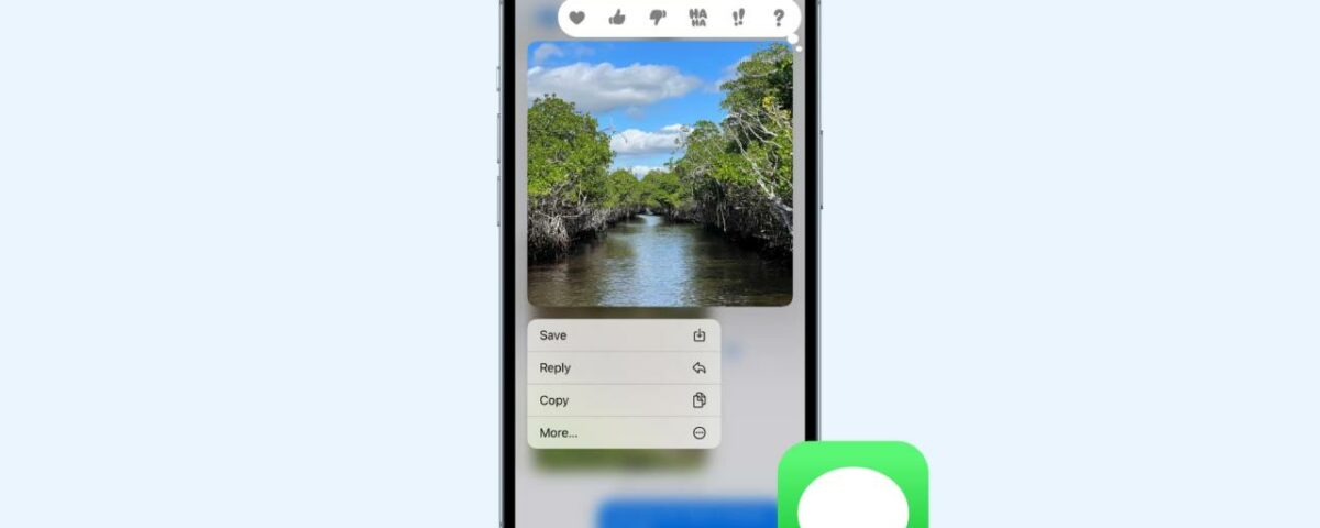 Guarda fotos de Mensajes en la aplicación Fotos de iOS