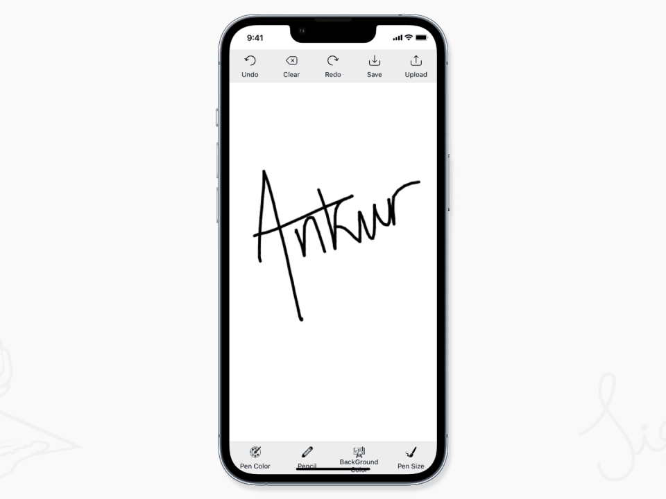 Guarda tu firma como imagen en iPhone
