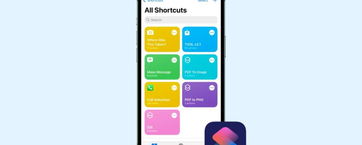 Aplicación de accesos directos en iPhone