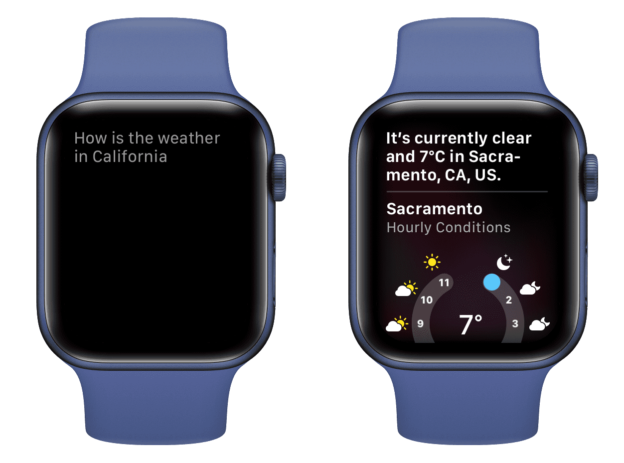 Usar Siri en Apple Watch