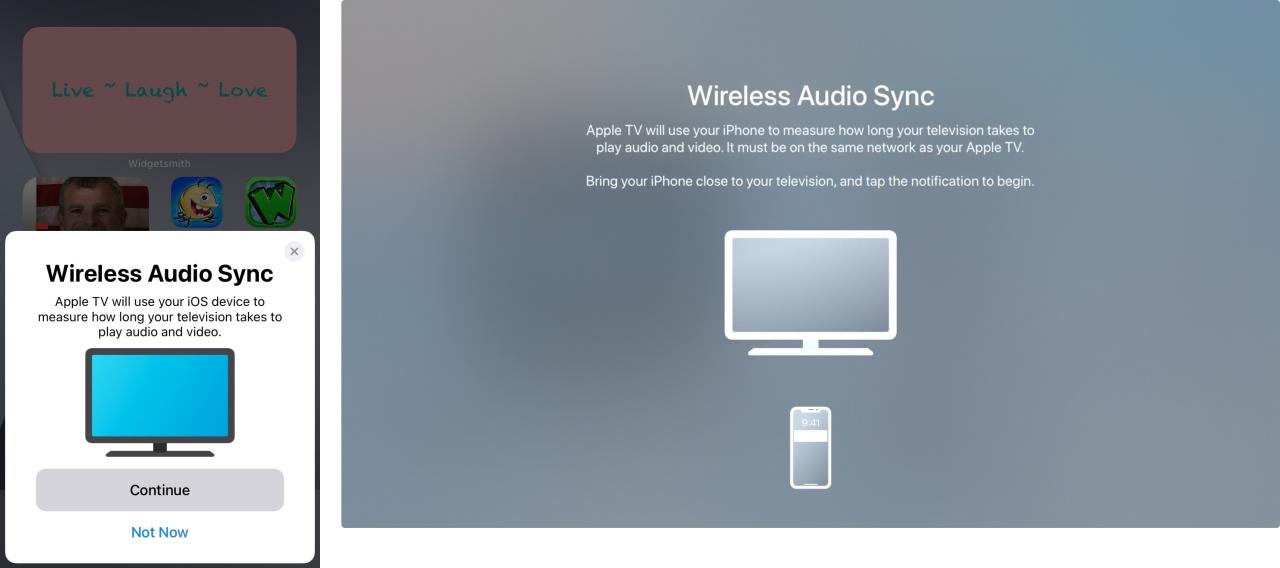 Inicie la sincronización inalámbrica de audio en iPhone y Apple TV