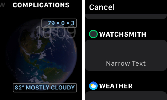 Watchsmith agrega una complicación de astronomía en el Apple Watch
