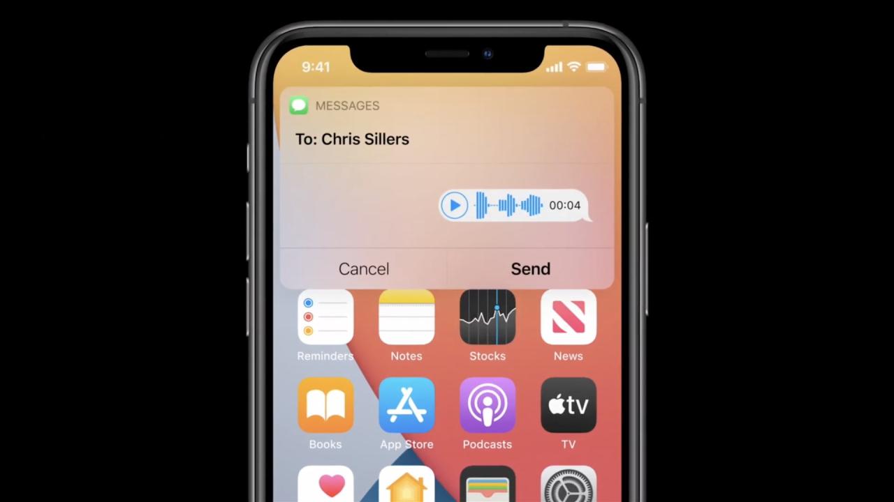 Mensajes de iOS 17: envío de mensajes de audio con Siri en iPhone