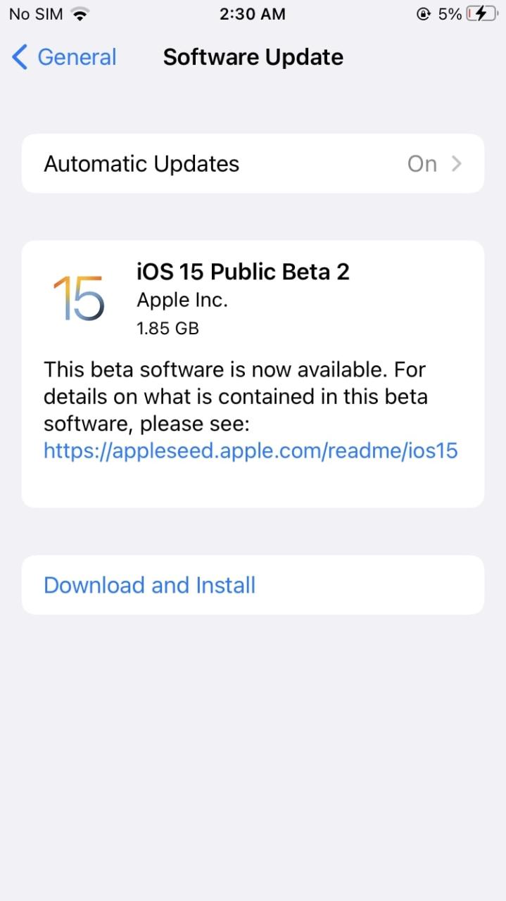 Descarga beta pública de iOS 17