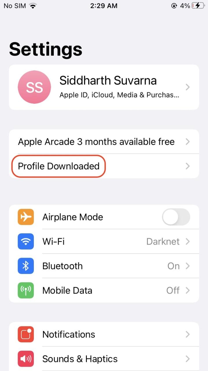 Descarga del perfil beta público de iOS 17