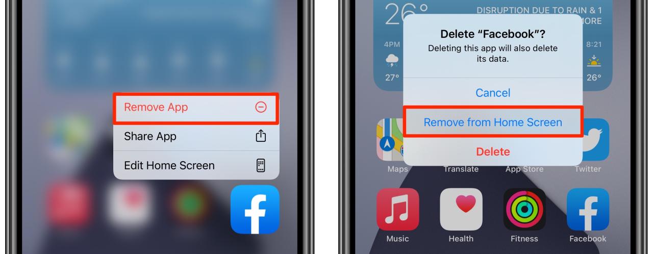 Ocultar aplicaciones de la pantalla de inicio: instrucciones para iPhone