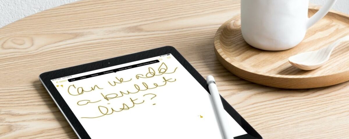 iPadOS 14 Notas Copiar Pegar Texto escrito a mano