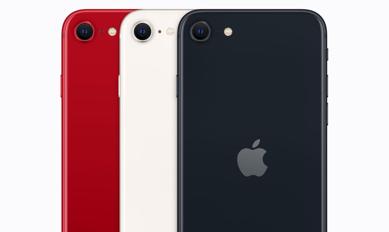 iPhone SE todos los colores: rojo, blanco y negro