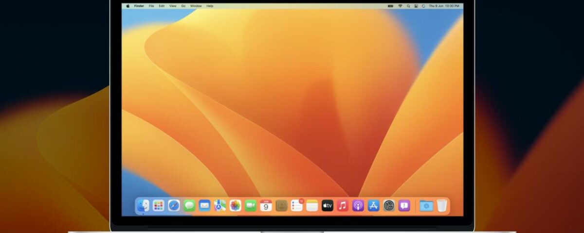 macOS Ventura ejecutándose en una MacBook