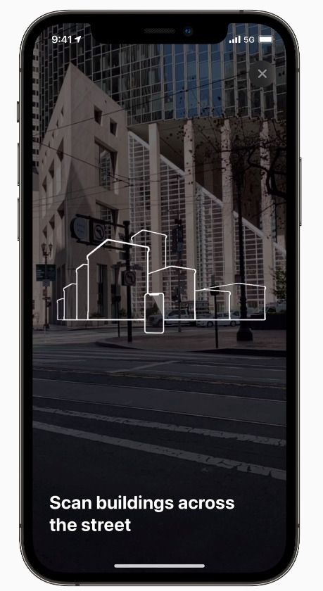 escanear edificios iOS 17 Maps