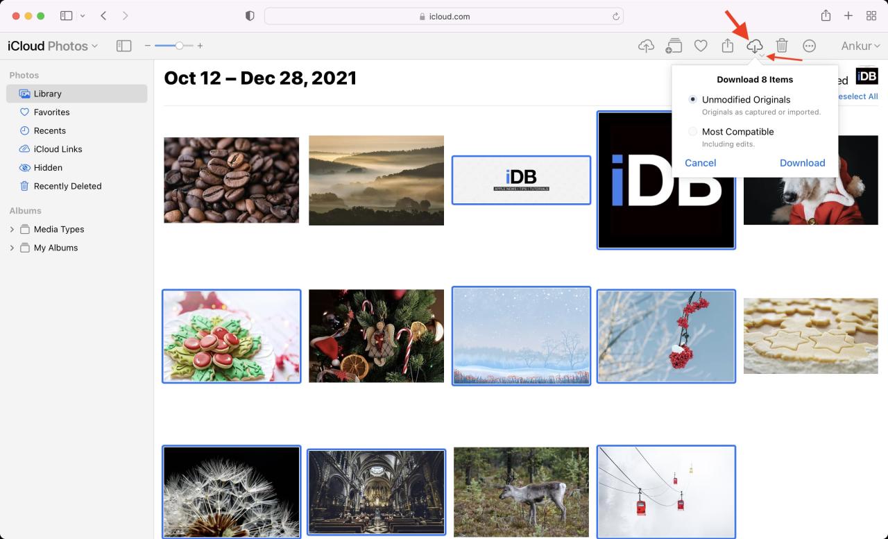 Cómo ver y descargar fotos en iCloud a través de un navegador web