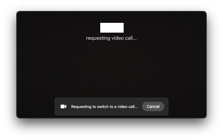 cambiar a video whatsapp macos