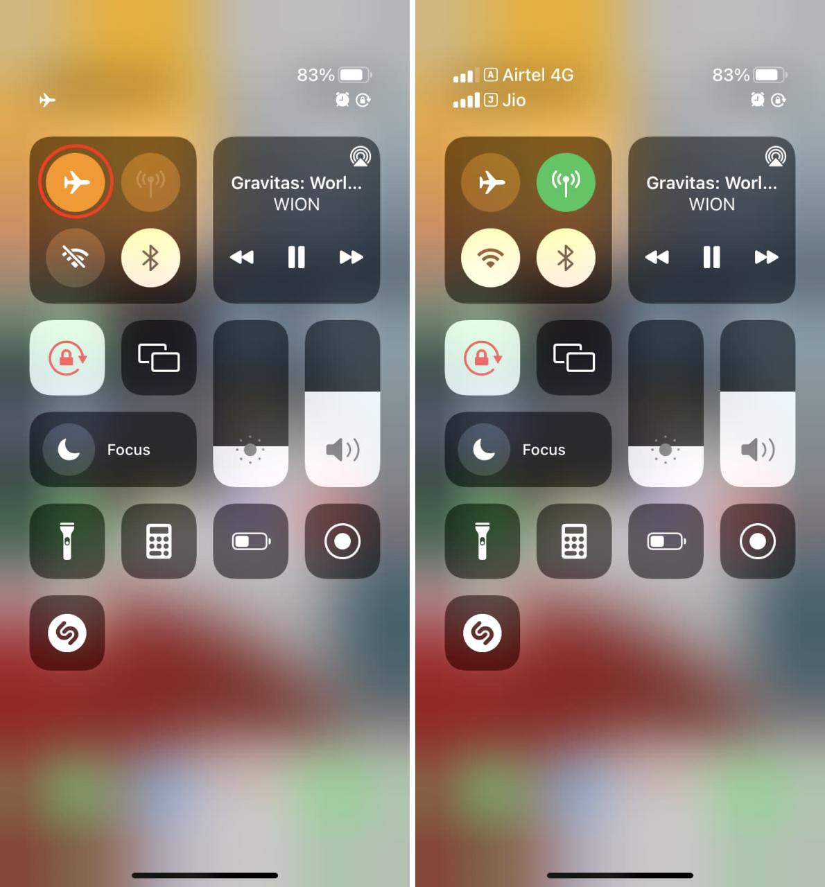 Activar y desactivar el modo avión en el iPhone