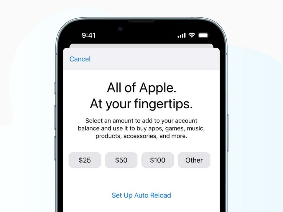 Saldo de ID de Apple en iPhone