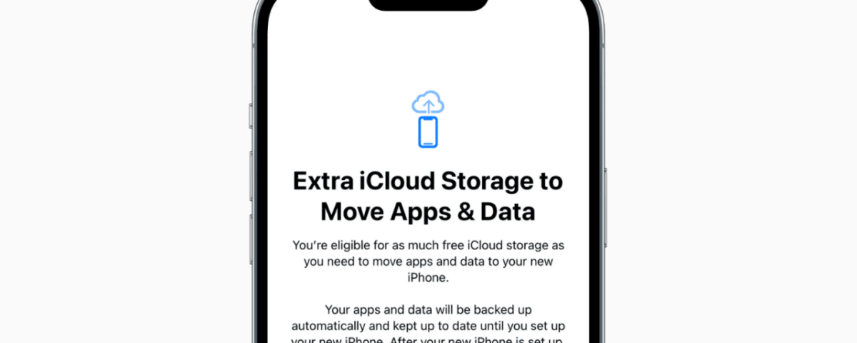 Almacenamiento adicional de iCloud para mover aplicaciones y datos en el iPhone