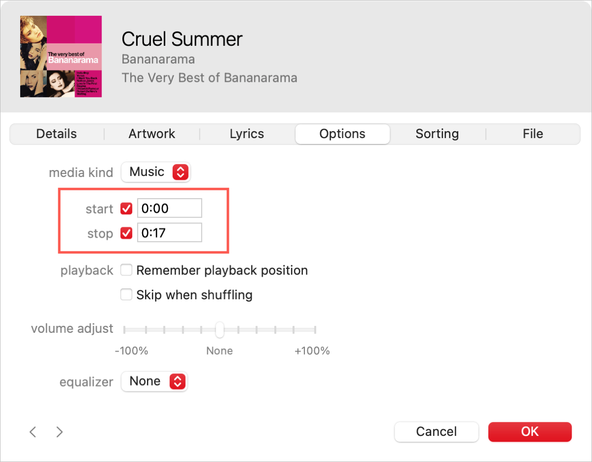 Obtener información para iniciar y detener