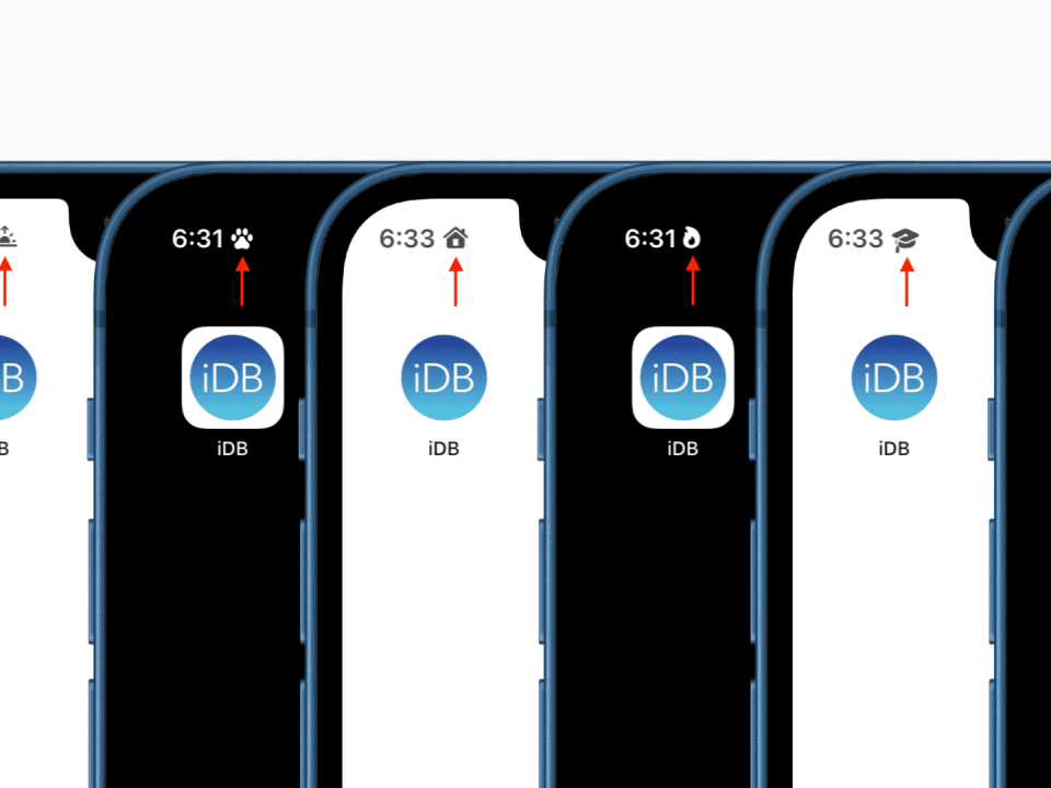 Mostrar emoji o símbolos en la barra de estado del iPhone