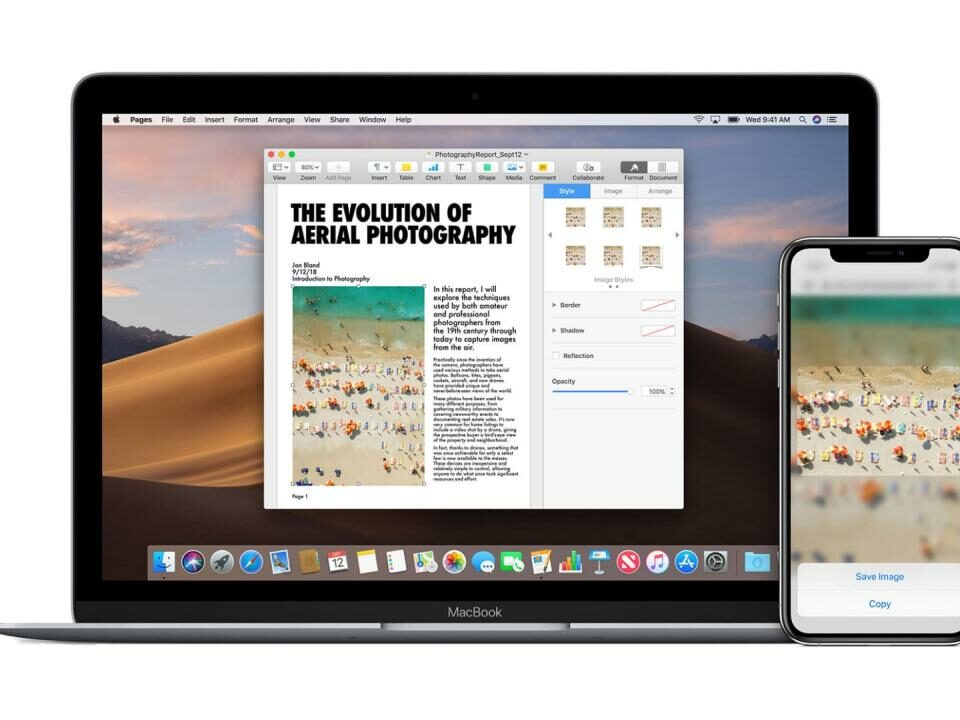 Portapapeles universal en Mac y iPhone