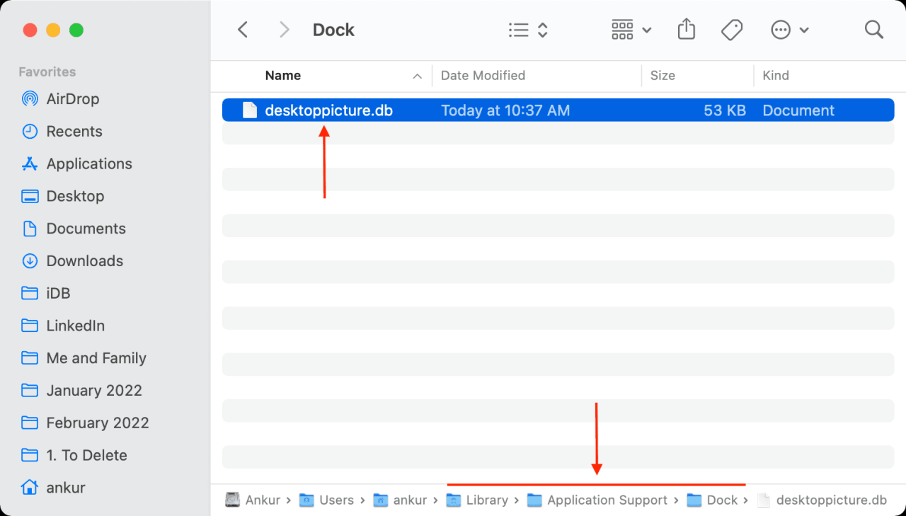 Elimine el archivo desktoppicture.db en Mac para dejar de cambiar el fondo de pantalla automáticamente