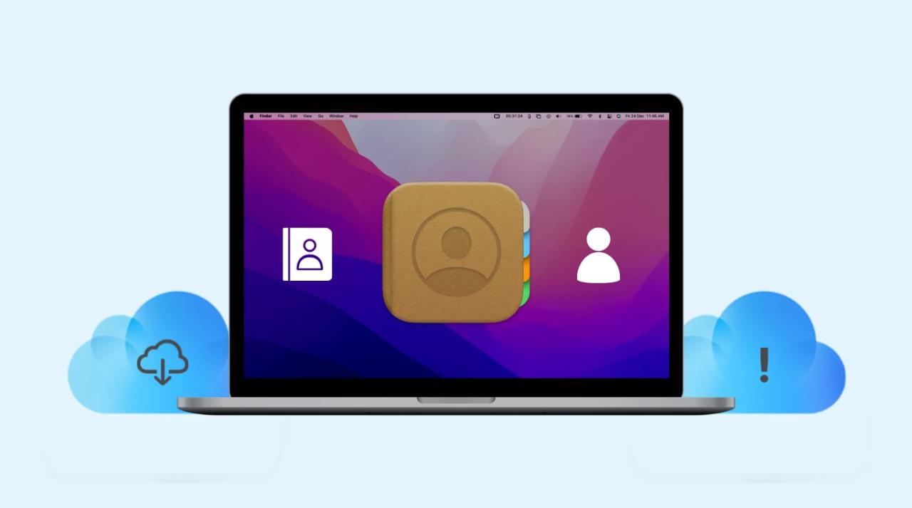 Los contactos de iCloud no se sincronizan con Mac