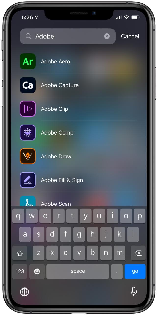 Explore las aplicaciones de iPhone en orden alfabético, usando la búsqueda en la biblioteca de aplicaciones