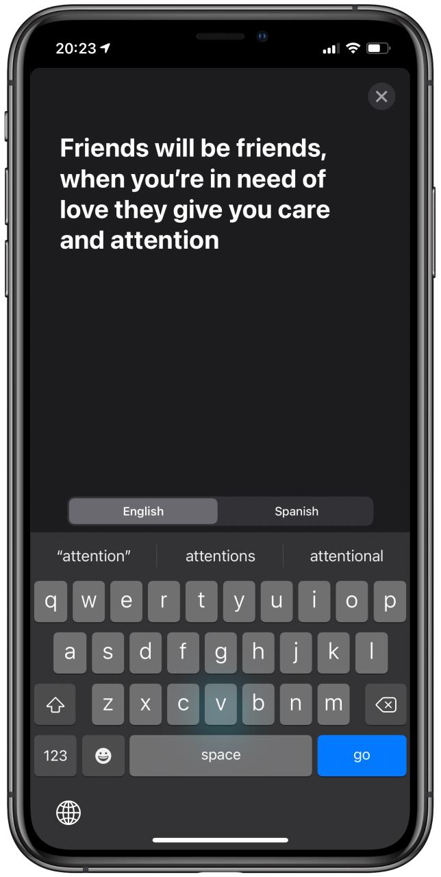 Traducir iPhone: traducir texto escrito