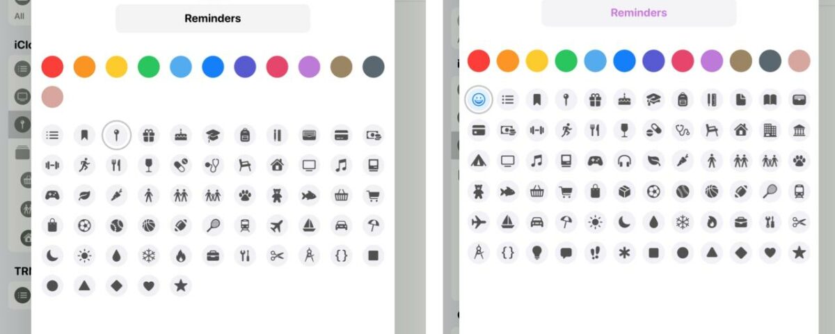 Recordatorios de iPadOS frente a iPadOS 14