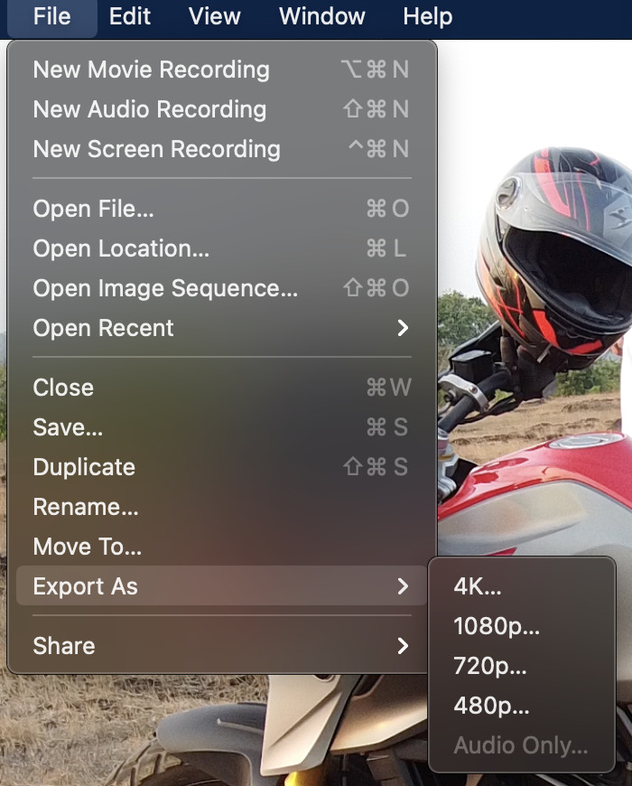 QuickTime reduce el tamaño del archivo de video