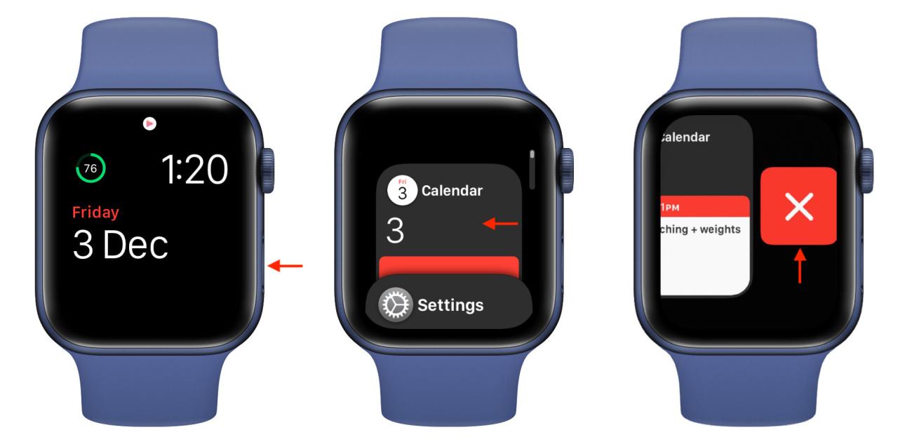 Eliminar aplicación de Apple Watch Dock